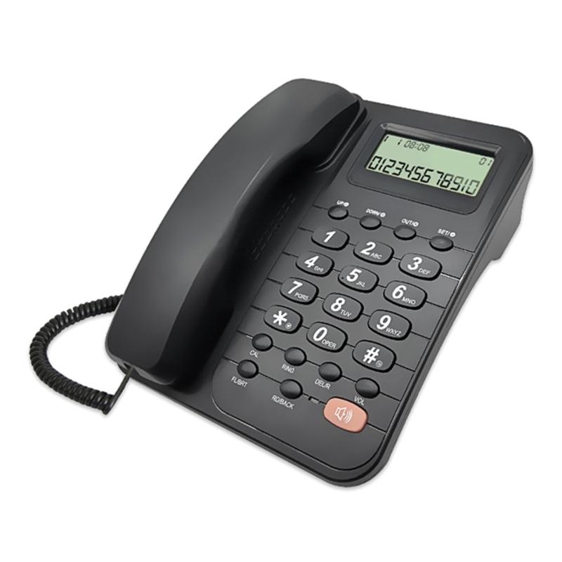 Business Office Landline Phone Telephone With Caller Display For Hotel Guest Room, Corded Telephone
