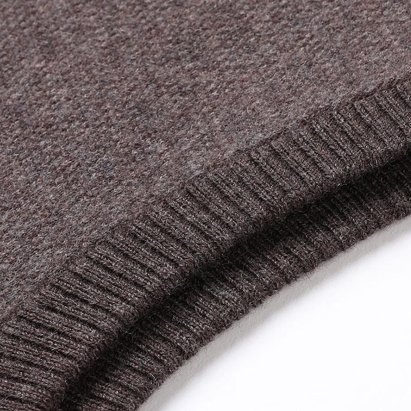 Hengyuanxiang Men's Thick 100% Wool Zipper Vest