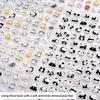 Cute Small Sticker for Kids & Adults, Reusable Tiny Sticker for Scrapbooking Puffier Sticker Sheets Decorative Sticker