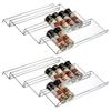 2Pcs/Set Wall Mount Spice Racks Acrylic Kitchen or Pantry Acrylic Spice Racks for Easy Access And Organization