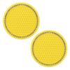 Car Non-slip Water Cup Pad Diamond Rhinestone Decor Rubber Round Mat Cup Holders Anti-skid Silicone Pads Auto Accessories