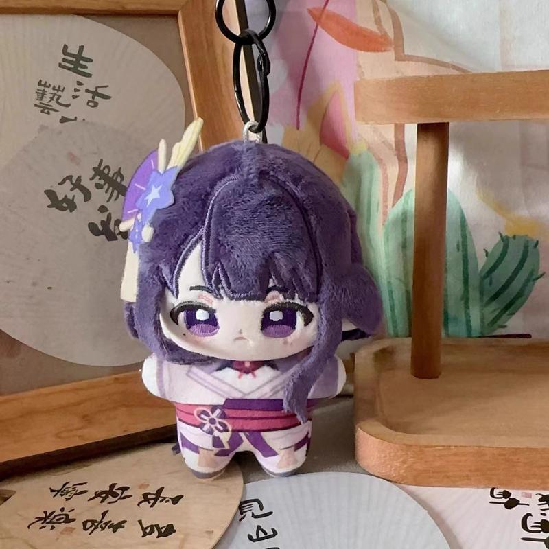 12 cm Genshin Impact Peluches Kaha Xiao Scaramouche Venti Figurine Animée Dessin Animé Poupée en Peluche Pendentif Porte-clés Cadeau Pour Enfants 12cm
