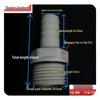 POM Anti-Corrosion Plastic Steel Connector with Internal and External Threads for Water Pipes and Tanks