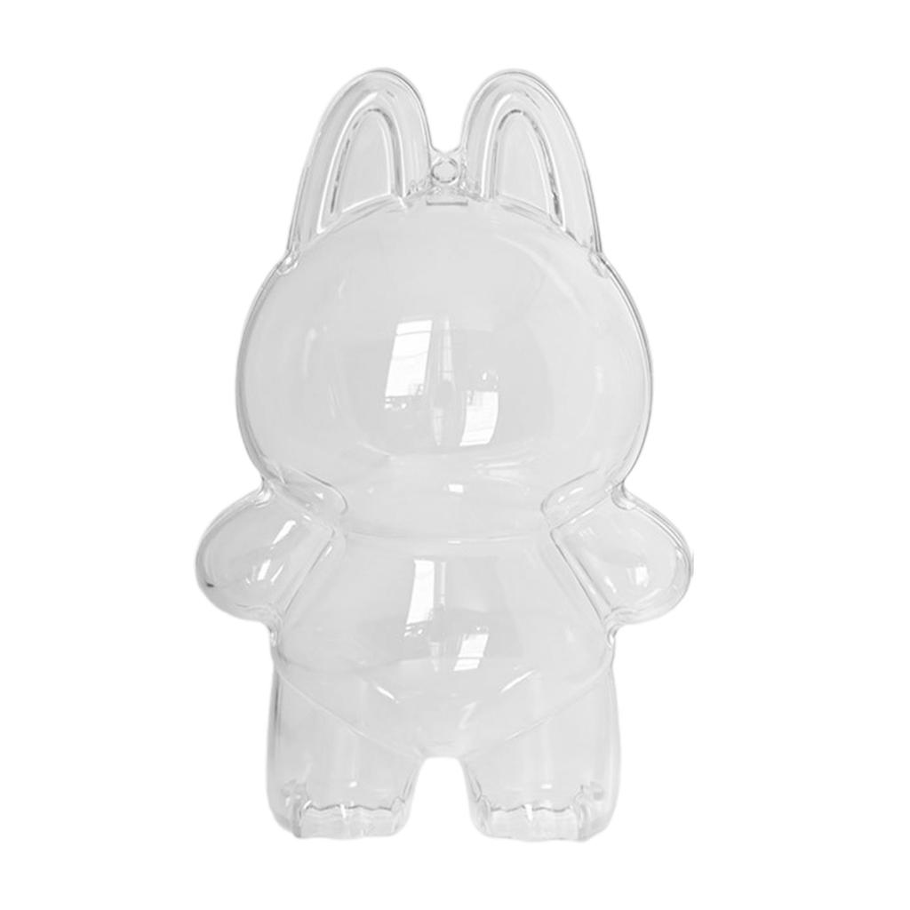 3rd Gen Doll Display Case for LABUBU Figure Dolls with Hanging Hook Protective Case for Plush Keychain Pendant Dustproof
