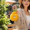 Orange Creative Simulation Fruit Series Plush Toy Keychain Pendant Funny Expressions Adorable Stuffed Doll