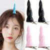 Anime Haarspange Horn Halloween Horn Flache Spange Halloween Haarnadel Tier Elegant Haarspange für Cosplay