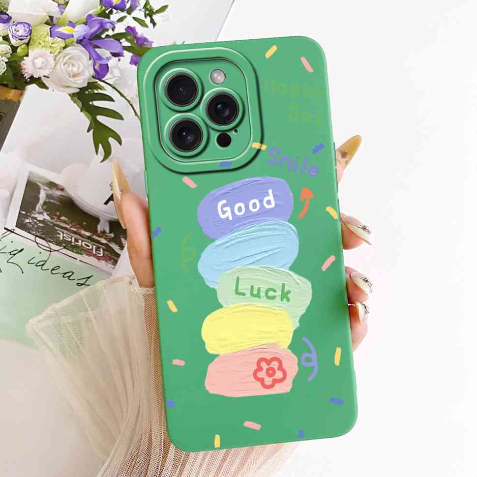Für iPhone 15 Pro A2848 A3101 Hülle Mode Cartoon Aufdruck Weiche Silikonhülle Für iPhone 15Pro A3102 A3104 Handyhülle Bumper
