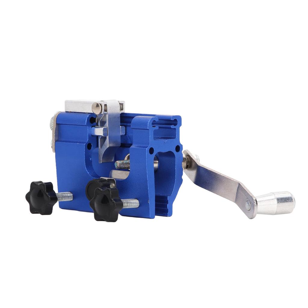 Portable Crank Chainsaw Sharpening Jig Blue Household Chainsaw Tooth Grinder Precise Sharpening Kit for Chainsaw