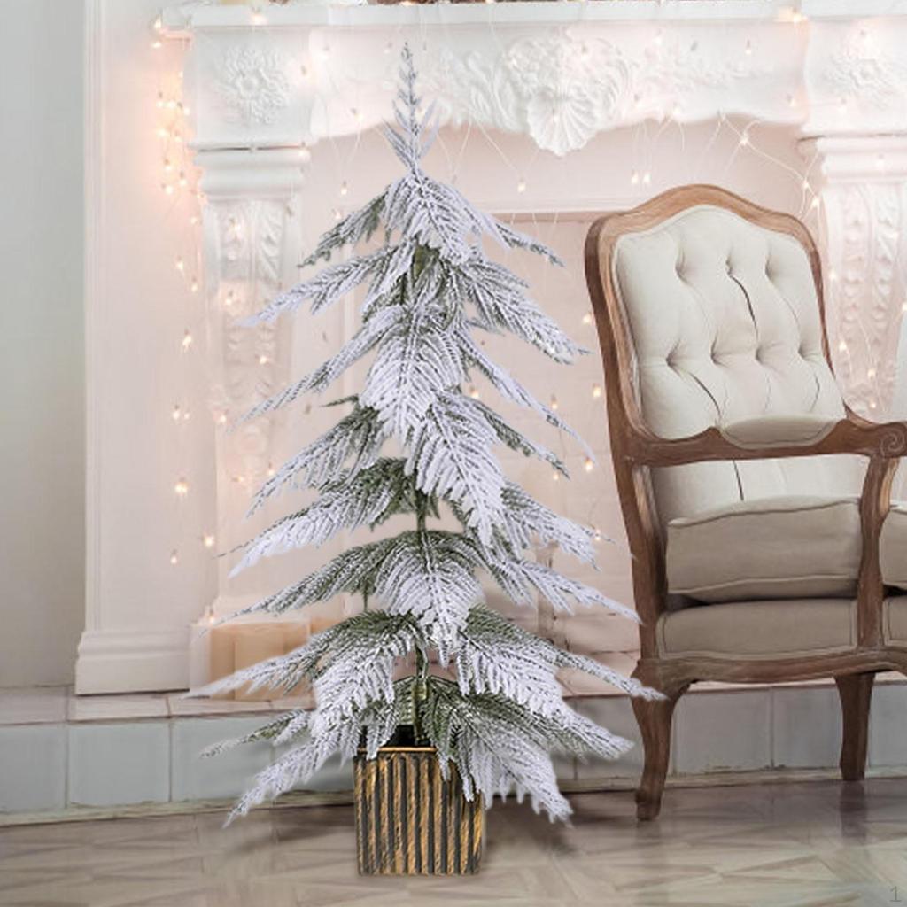 Elegant Snowy Christmas Tree for Home Decor