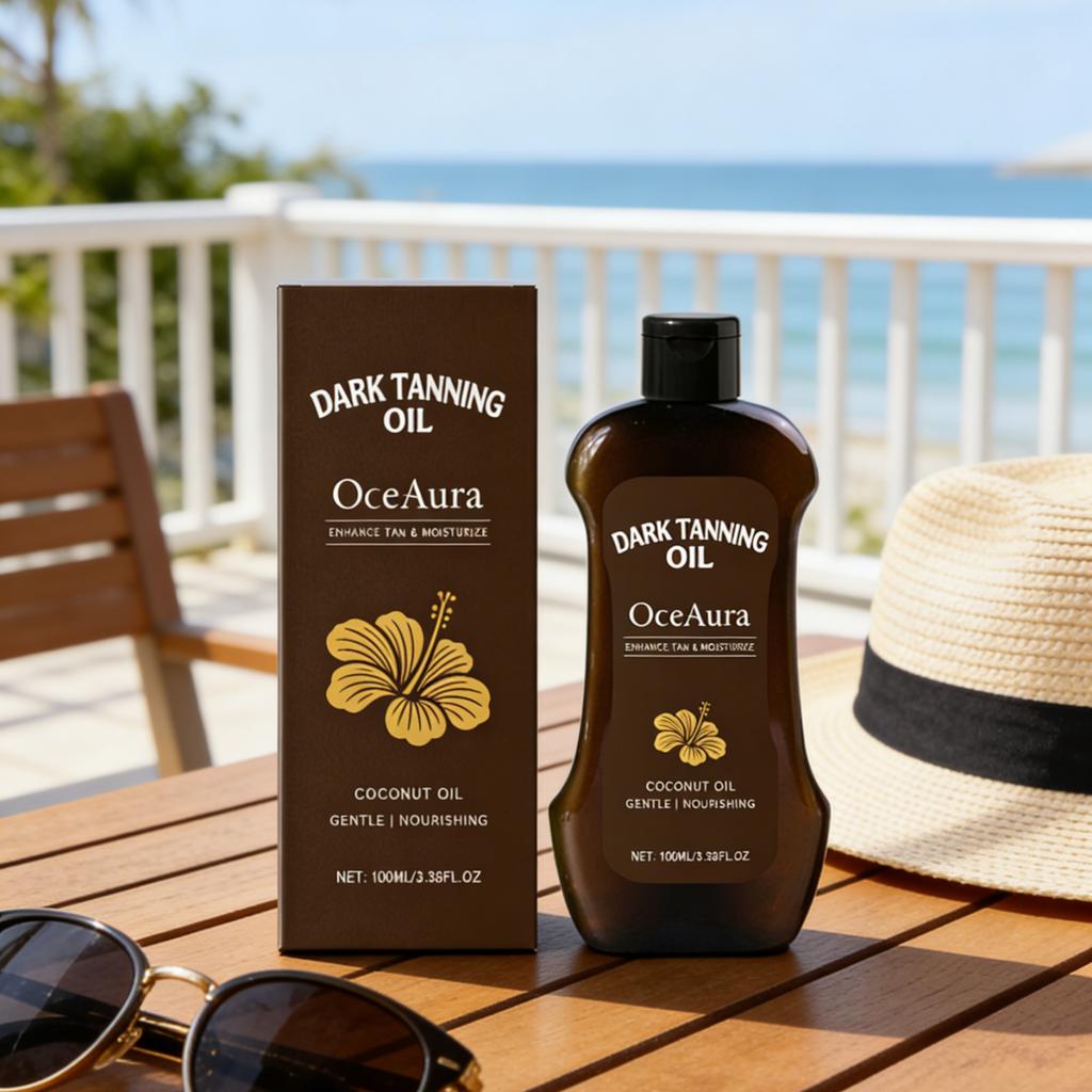 OceAura Bräunungsöl Lotion Tief Feuchtigkeitsspendend Nährend Hautverjüngend Langanhaltende Bräune Leicht Nicht Fettend Bräunungsöl
