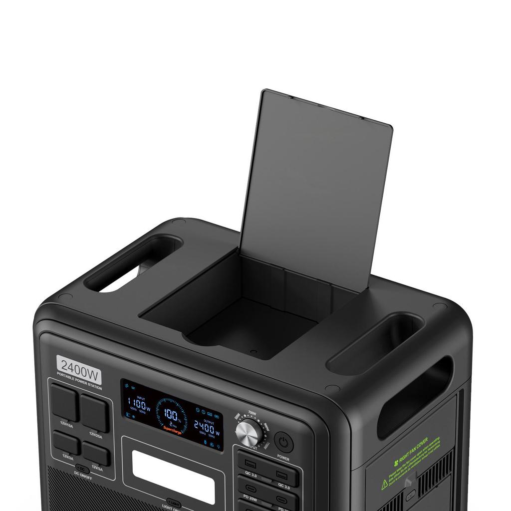 Power Station Portable FOSSiBOT F2400 | Batterie LiFePO4 2048Wh, 2400W (4800W Pic), 3 Sorties CA, RV/Maison/Voyage/Urgence