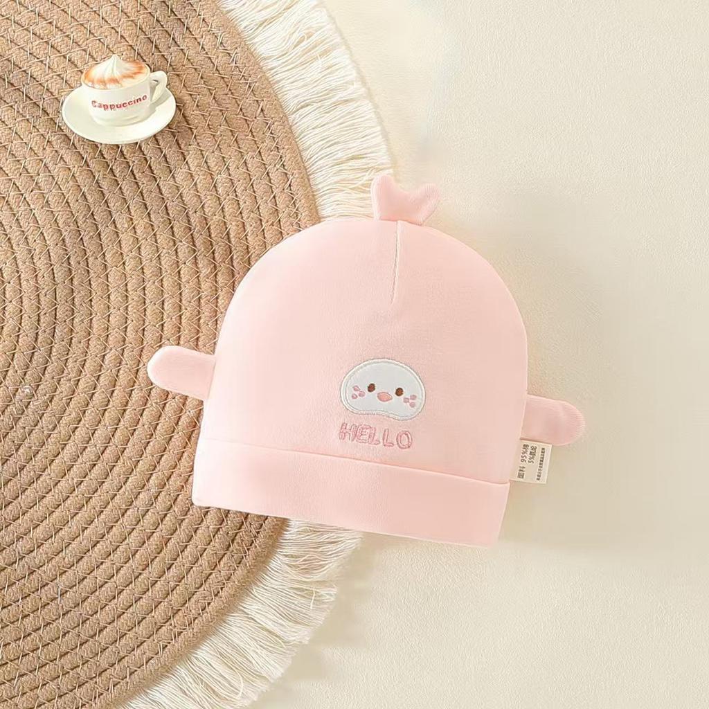 Pure Cotton Double Layer Newborn Hat for 0-3 Months, Suitable for Autumn/Winter