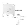 Yamazaki Jitsugyo 10066 Desk Side with Tray Steel Panel White W58 x D4.8 x H41.7-45.5cm Tower Partition Steel Board