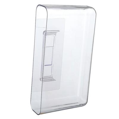 Transparent Wall Remote Holder Plastic Wall Phone Holder Adhesive Storage Bin  Bedroom