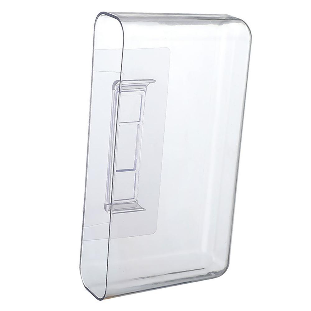 Transparent Wall Mount Organizer Plastic Wall Phone Holder Adhesive Storage Bin  Bedroom