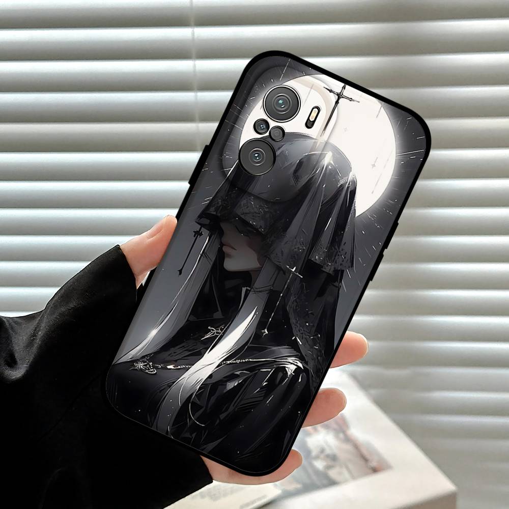 Nuns Beauty Phone Case For Xiaomi 11/12 Redmi Note 11/5G 8T 12S Ultra Black Compatible Mobile Accessory