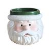 Christmas Snowman Planter Pot Santa Claus Head Resin Succulents Herb Plants Flower Pot Home Balcony Garden Decoration