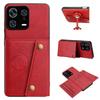 PU Leather Wallet Phone Case for Xiaomi 13 Pro,13 Multiple Card Slots Dual Metal Button Closure Shockproof Full‑Body Protective Cover