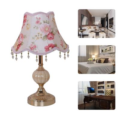 Table Lamp Fabric Bedside Lamp Nightstand Lamp Desk Lamp With Cylinder Lamp Shade Warm Table Lamp Home Decor