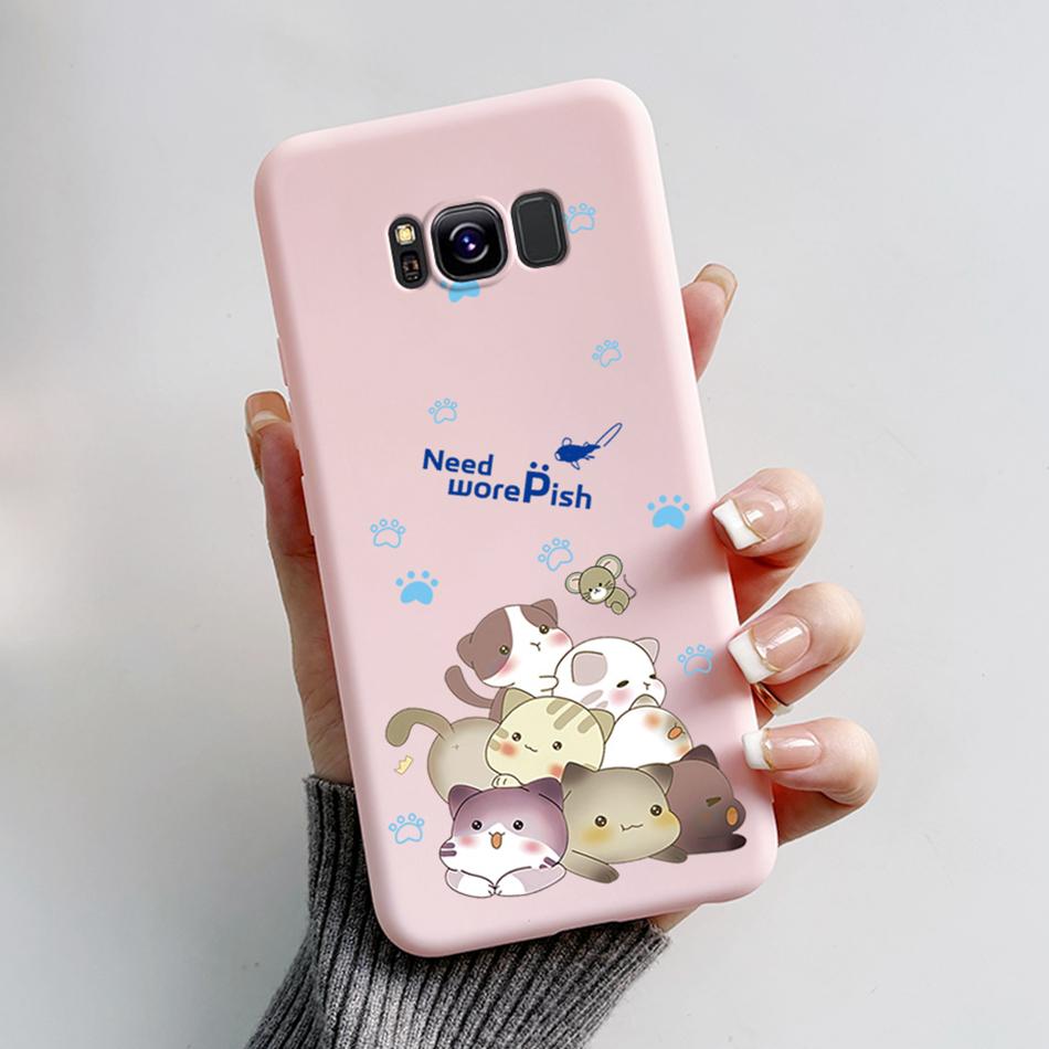For Samsung Galaxy S8 Plus Case Galaxy S8 Shockproof Back Phone Cases For Samsung S8 GalaxyS8 Plus Cartoon Silicone Cover Bumper