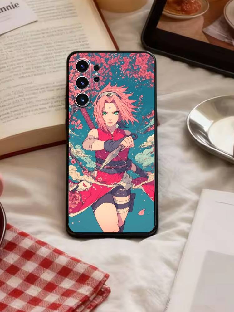 Anime V-Narutos Cover  Phone Case For Samsung S26,S25,S24,S23,S22,S21,S20,Plus,Fe,Lite,Others Black Cover