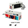 Daumenkamera 1080P HD Mini Schlüsselanhänger Rekorder 26G Tragbar Af Autofokus 130° Weitwinkel Eingebauter Blitz Mehrfarbig Retro-Stil