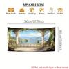 2D Floral Arch Balcony Backdrop Outdoor Wedding Photography Decor