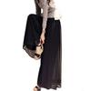 KumiModa Chiffon Long Gaucho Loose Stylish Women's Wide-Leg Pants, Trousers, Style, Slimming, Refreshing, Fit, Casual, Summer, Commuting,