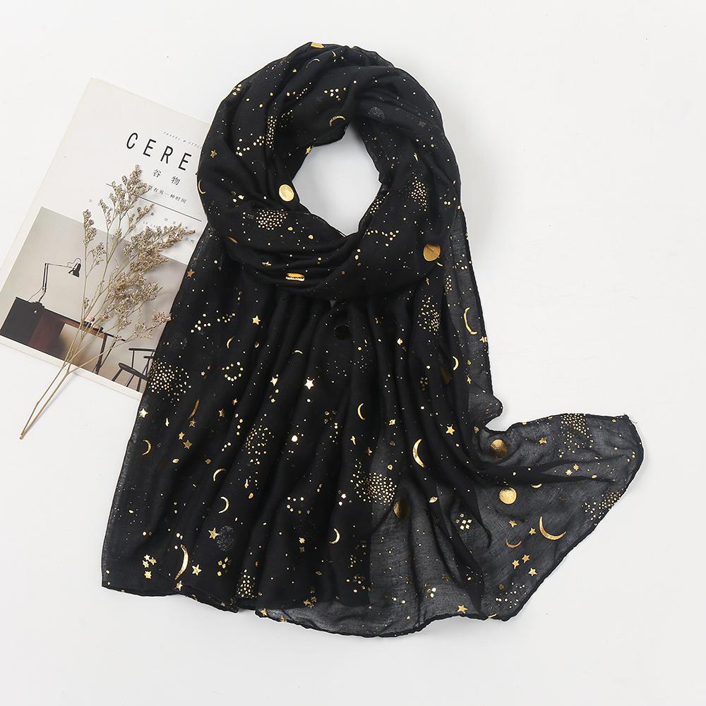 New Glitter Shimmer Hijab Scarf Cotton Viscose Headscarf Muslim Long Shawls Big Size Shawls Foulard Islam Head Wraps 180*80cm