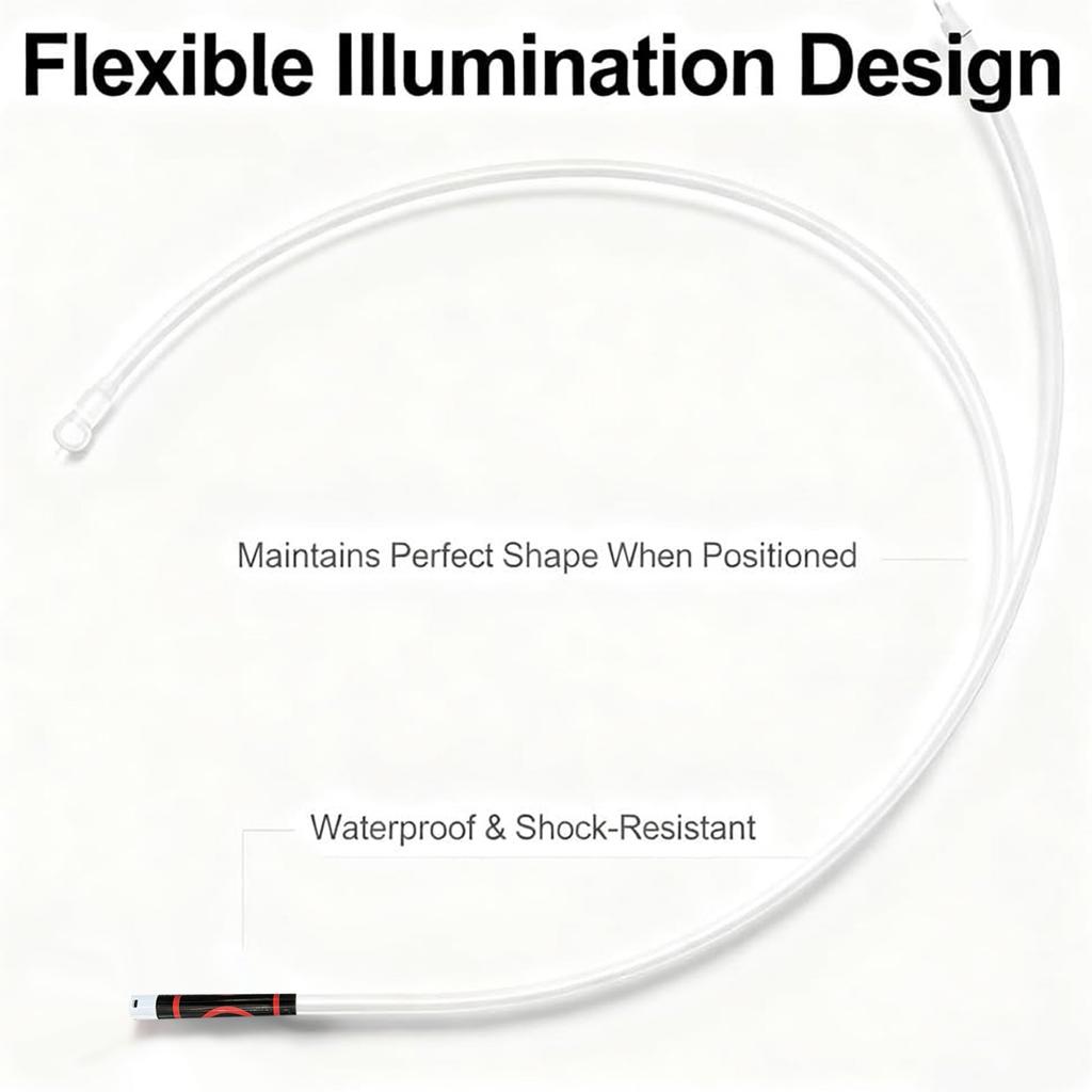 Flexible LED Flashlight Stick,Work Light With High- LED, 3 Brightness Modes, Rechargeable Flexible Light For Mechanics, Car Repairs