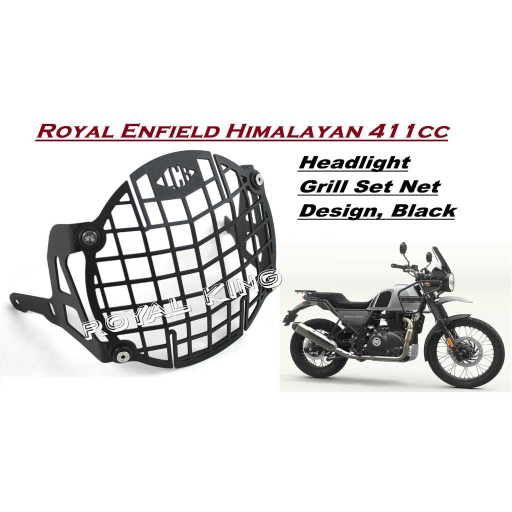 Black "Mig Headlight Grill Set Fit For Royal Enfield Himalayan 411"