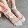 5 Paare/los Sommer Kurze Frauen Weiße Socken Niedrigen Rohr Kühlen Socken Set Nette Drucken Knöchel Fuß Abdeckung Mode Neue Kawaii socke