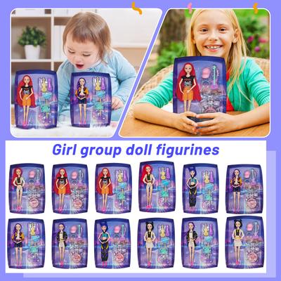 Fashionable Plastic Doll Figures Collection With Unique Stylish Outfits And Colorful Hairstyles Perfect Gift For Kids To And Creat