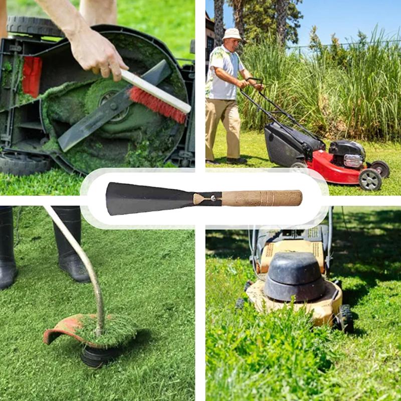 2/3pcs Lawn Mower Scraper Brush, Trimming Accessories And Cleaning Tools, Gardening Maintenance