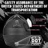 Full Face Dirt Bike Helmet  ,Adult ATV Helmet Kit with Goggles, Gloves & Mask, Adjustable Visor, Quick Release