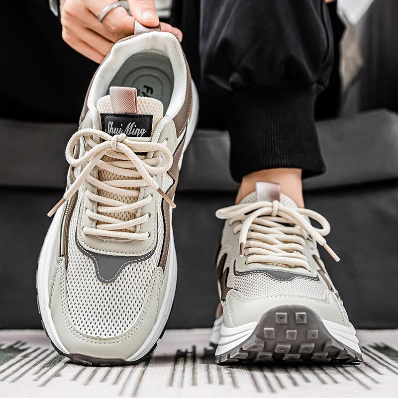 Pantofi Bărbați Modă Nouă Patru Sezoane Confortabili Talpă Groasă Studenți Băieți La Mod Talpă Moale Respirabili Casual Adidași de Alergare