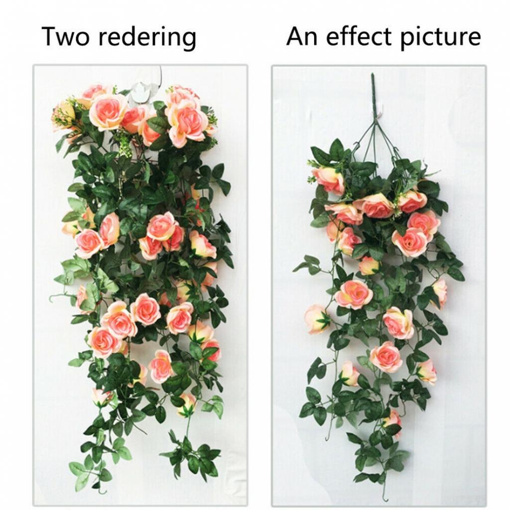 Premium Artificial Rose Flowers Vine for Home and Garden Enhancement