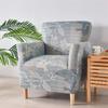Floral Elastic Tub Chair Cover Stretch Club Armchair Covers Single Slipcovers Adjustable Couch Covers for Study Bar Counter Home