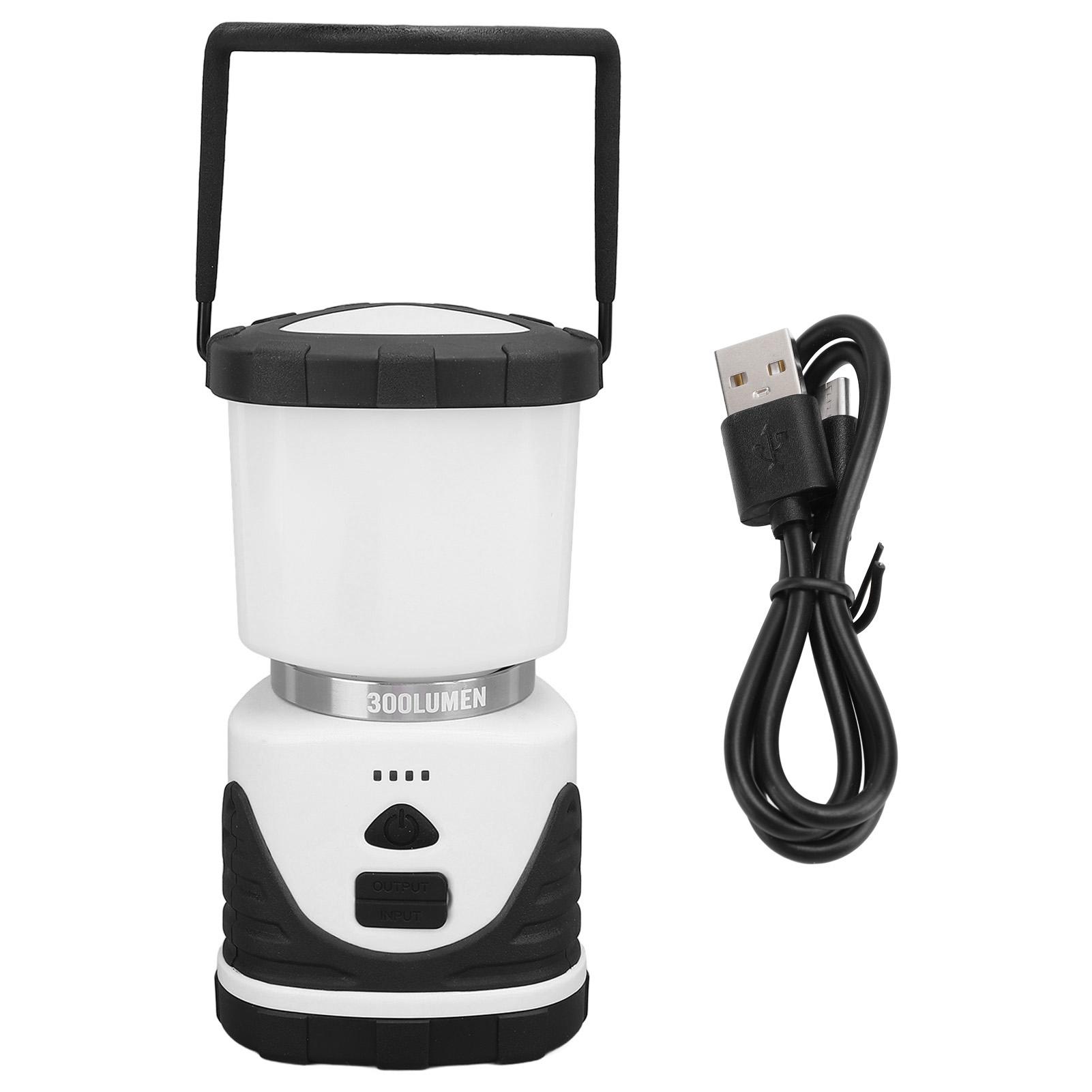 

Ліхтар для кемпінгу 300LM 3 режими IP65 водонепроникний USB акумуляторний портативний ліхтар для намету для надзвичайних ситуацій