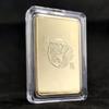 Čínský vítr Země Dragon Gold Bar Pamětní mince Yin Yang Dragon Tiger Square Mince pozlacený zlatý pruh
