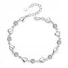 925 SILVER HEART WOMEN' BRACELET WITH DIAMOND