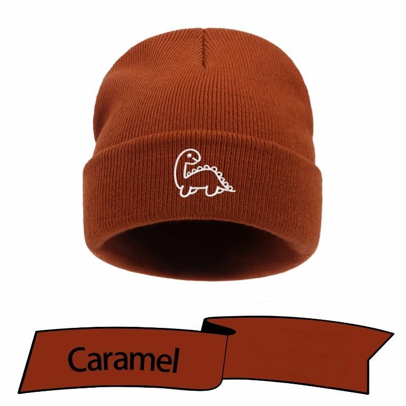Hooded Children's Autumn and Winter Knitted Hat Dinosaur Warm Woolen Hat