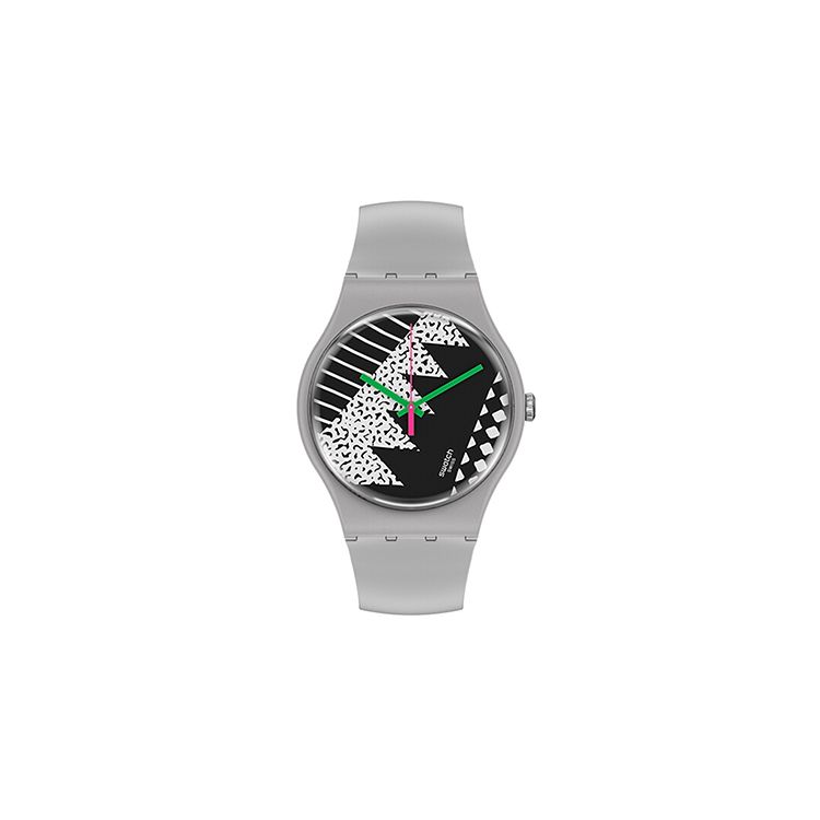 Swatch Quartz Movement Classic Retro Trend Couple Watch 41Mm Black Dial Bioceramic Case Biobased Material Strap Unisex Watches SO32M102 SO32M102