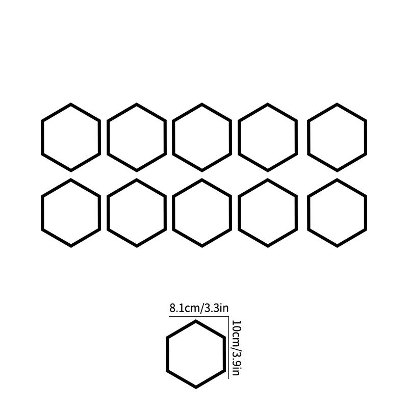 10PCS Hollow/solid Honeycomb Car Stickers DIY Sport Auto Side Door Decoration Vehicle Whole Body Vinyl Decals Open Style Styling