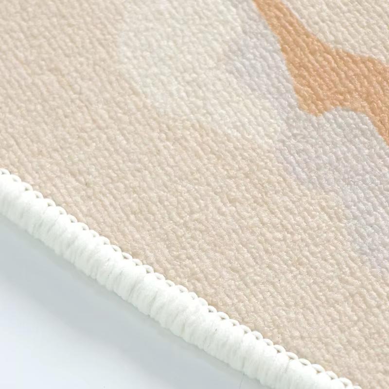 Retro Style Living Room Decoration Carpets Light Luxury Rugs for Bedroom Artistic Striped Bedside Rug Home Thicken Floor Mat