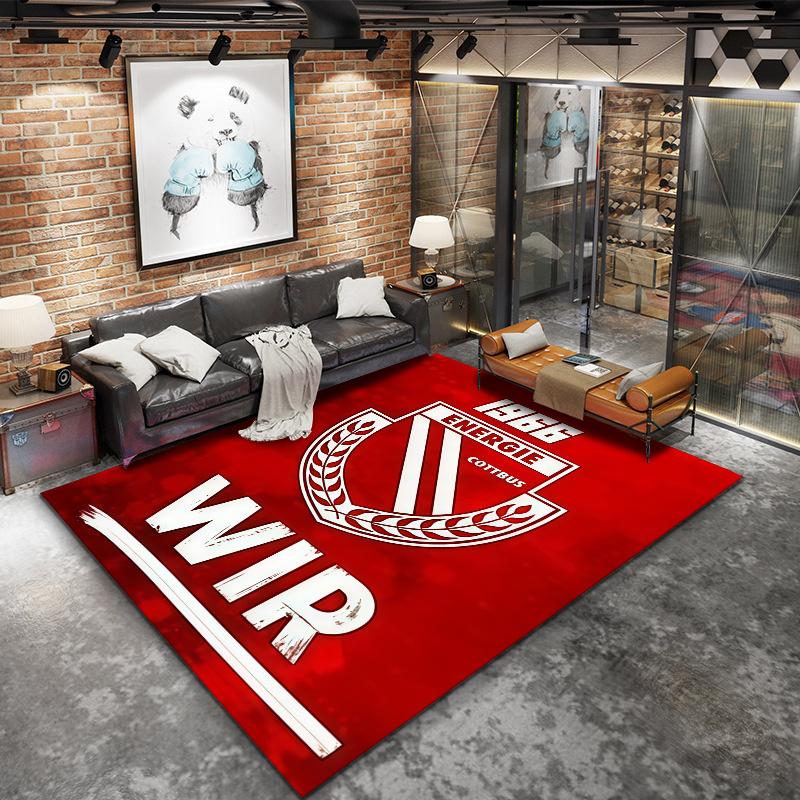 Energie Cottbus Carpet Rug for Living Room Bedroom Home Sofa Decoration,Kids play Nonslip Floor Mat