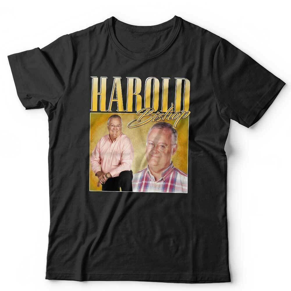 Harold Bishop T-Shirt Wertschätzung Unisex Hommage Nachbarn Hirsch Junggesellenabschied Lustig