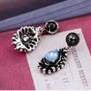 Elegant European Zirconia Water Drop Earrings for Women - Luxury Bridal Studs