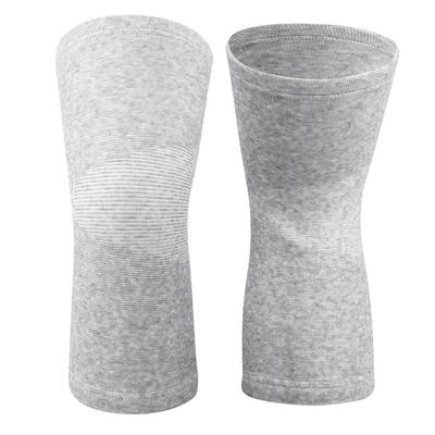 1 Paio Ginocchiera Elastica in Fibra di Carbonio di Bambù Scaldamani Manicotto Protettivo per Ginocchia Grigio L
