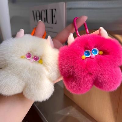 Pendente Criativo Fofo Kawaii Tendência Boneca de Pelúcia Para Mulheres Meninas Moda Chaveiro de Carro Mochila Decoração Acessórios Presentes